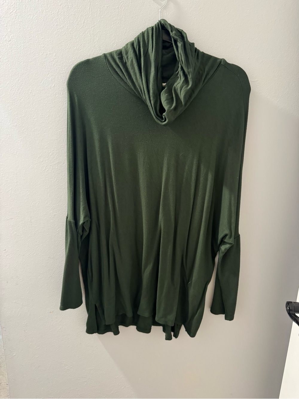 Caslon Olive Green Oversized Cowl Neck Tunic Top Size M